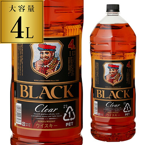 楽天市場】ブラックニッカ クリア 37度 4000ml（4L） ペットボトル