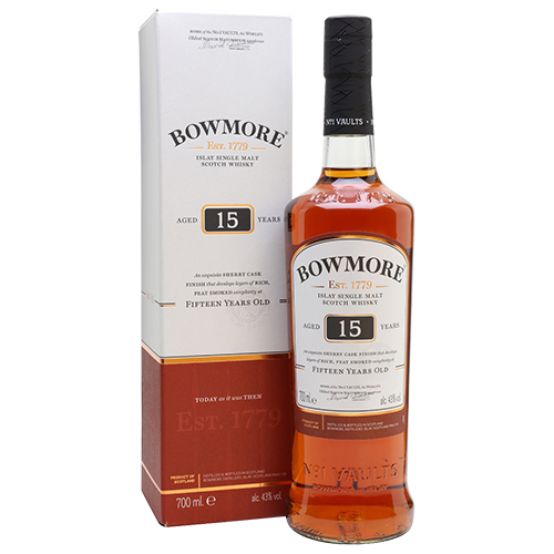 ボウモア 15年 並行 700ml 43度 ウイスキー スコッチ シングルモルト アイラ Whisky 長S