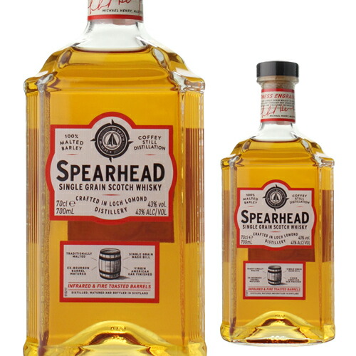 ウイスキー スピアヘッド 700ml 43度 長S【送料無料】 お中元