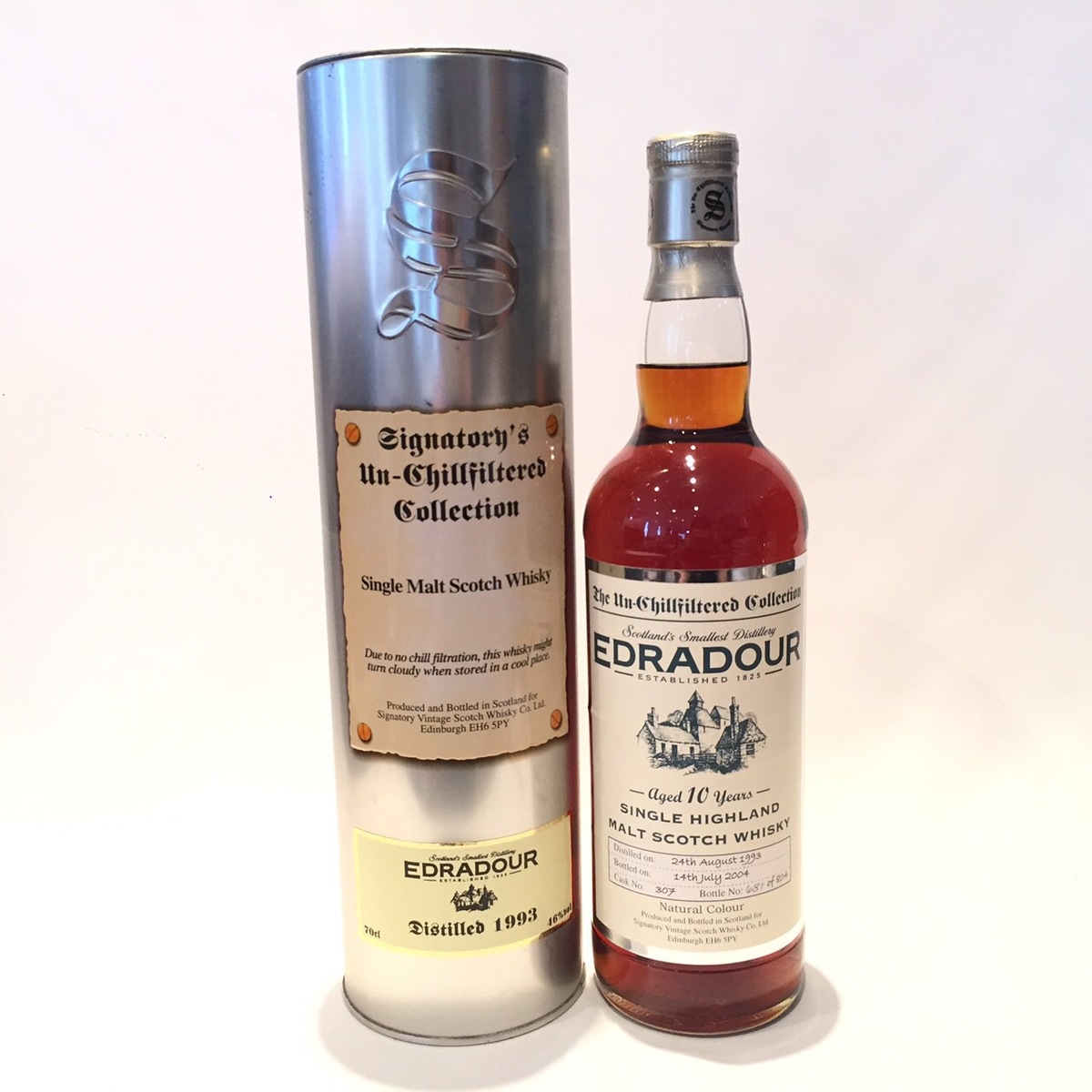 エドラダワーEdradourSignatory VintageThe Un-Chillfiltered Collection1993 - 200410 Years old46% vol 70clCask 307