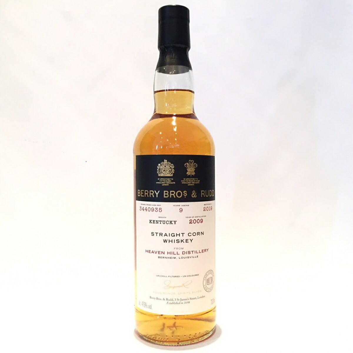 楽天市場】ウイスキー ヘンプスパロー ヘブンヒル 2009 8年 700ml