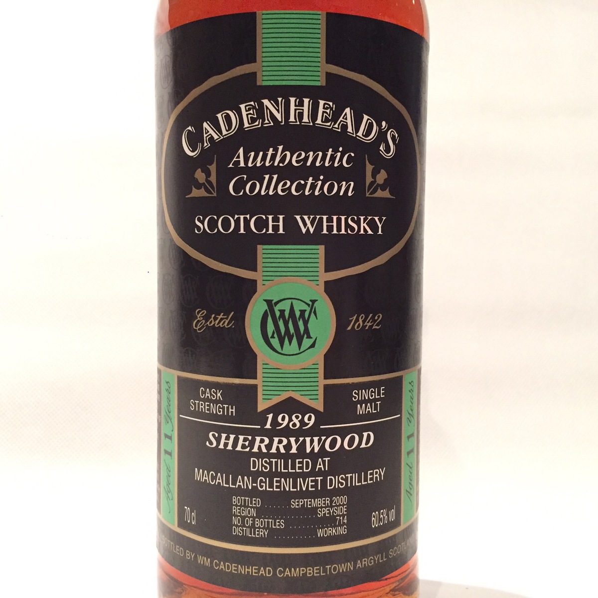 マッカラン Macallan Cadenhead 11 vol 2000 Authentic Collection