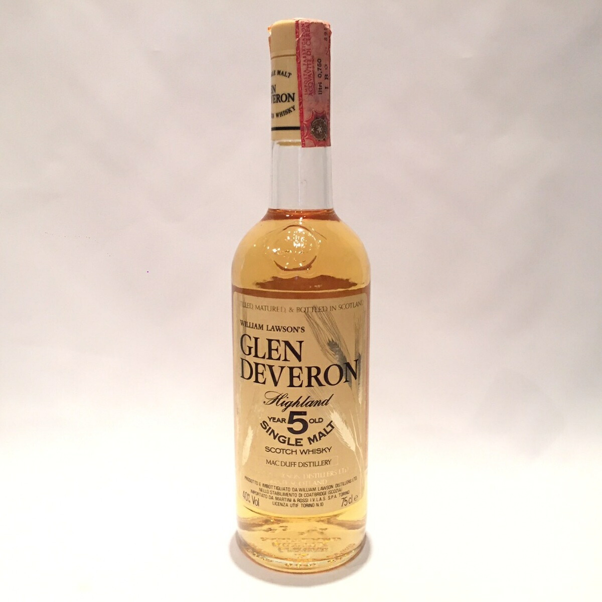マクダフMacduffGlen DeveronOriginal Bottling5 Years old40% Vol / 75 clMartini & Rossi|WHISKY SHOP