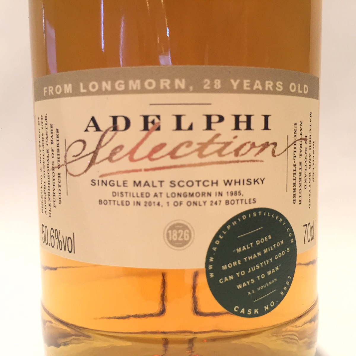 新発売 ロングモーンLongmornAdelphi Distillery LimitedSelection1985 - 201428 Years  old50.6%vol 70clCask 9907One of 247 fucoa.cl