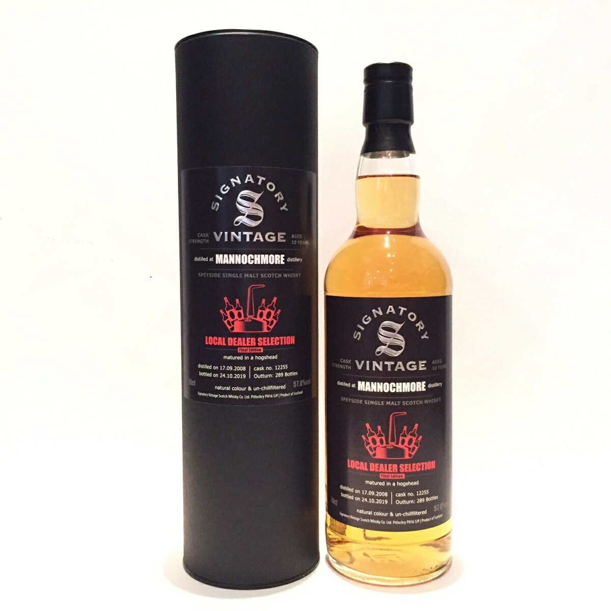 マノックモア Mannochmore Signatory Vintage Local Dealer Selection 2008 - 2019 10 Years Old 57.8%vol. / 70cl Cask 12255 Hogshead matured