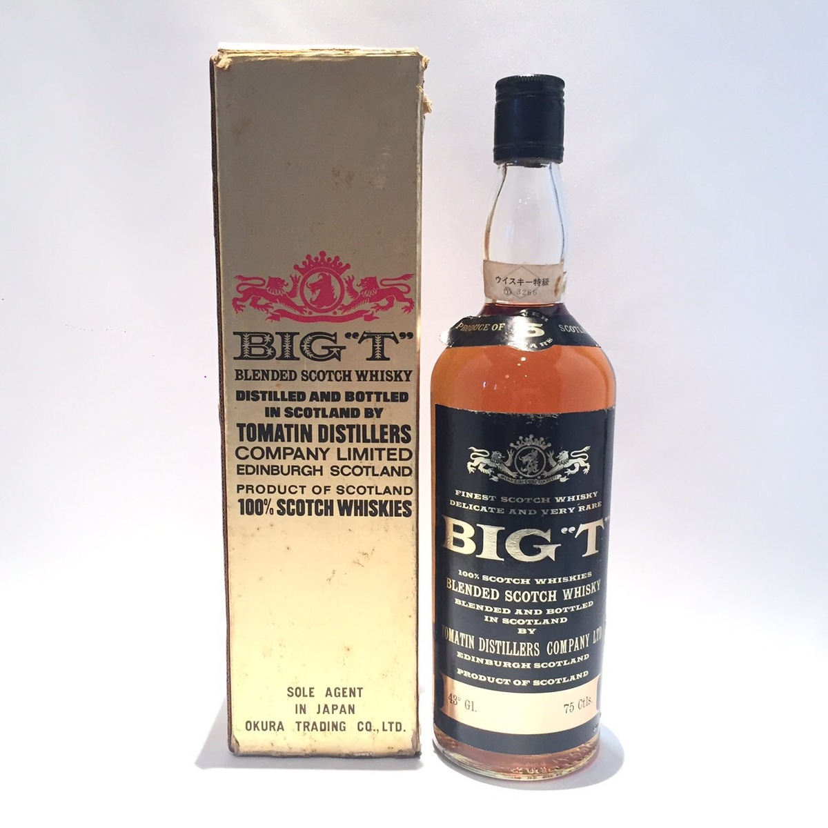特級 ビッグ ティー BIG-T TOMATIN OVER 5 YEARS 43Gl / 75Ctls