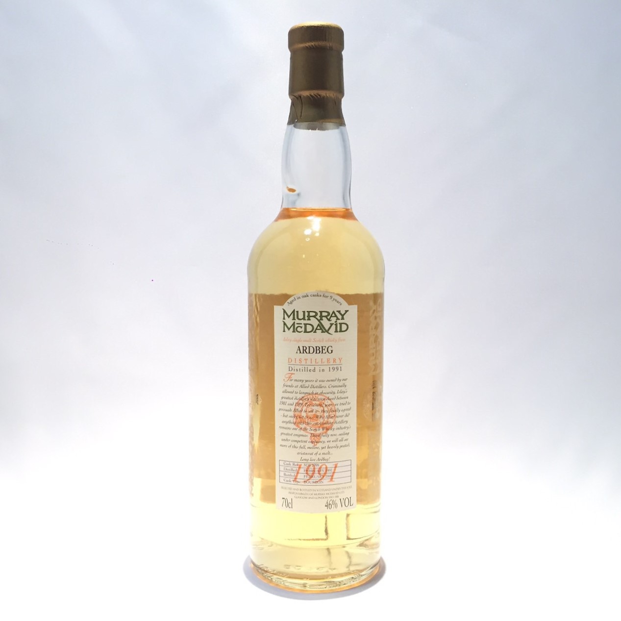 アードベッグ 10年 1991-2001 マーレイマクダビッド DE 楽天市場】アードベッグ Ardbeg Murray McDavid 1991 - 2002 11