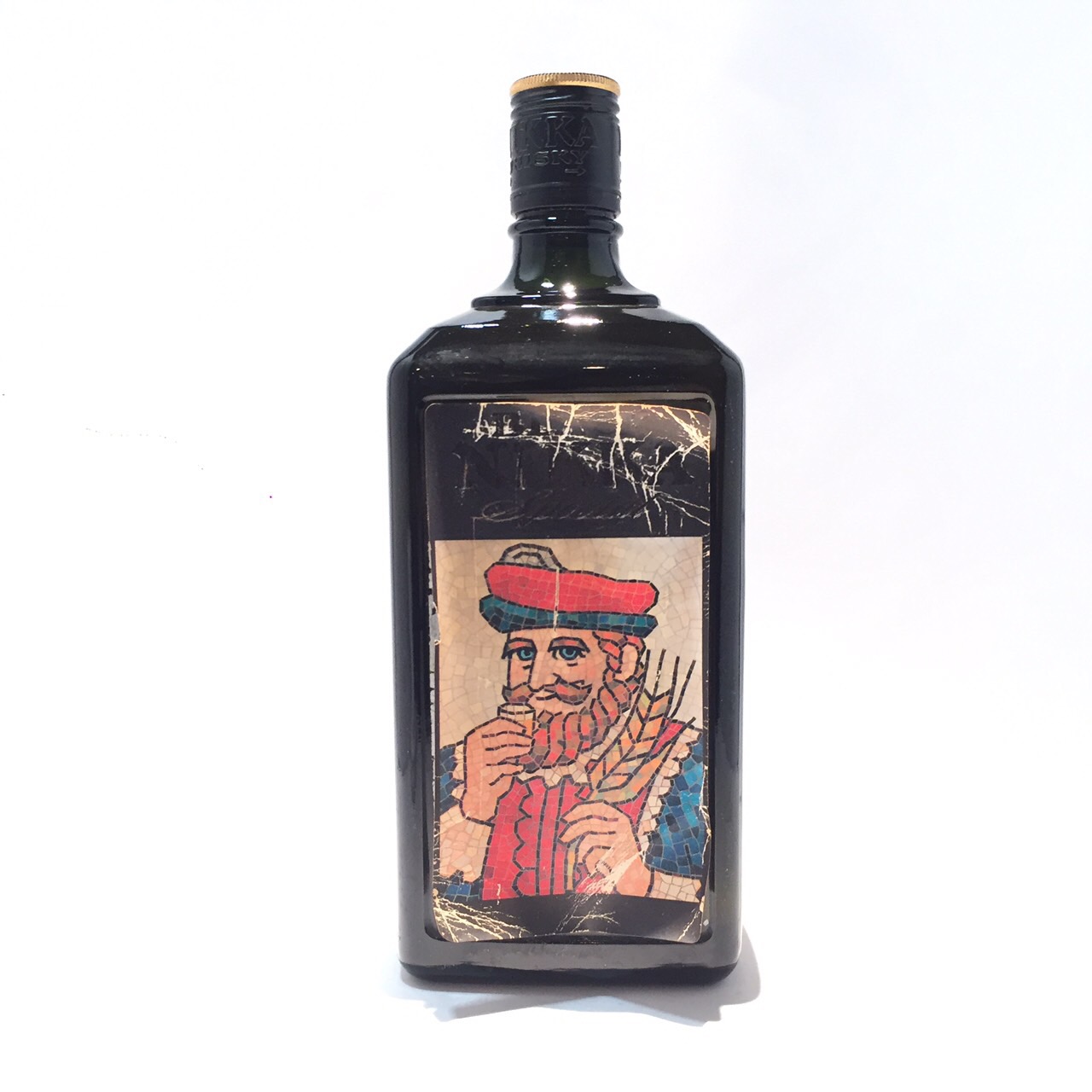 【古酒】G&Ｇ黒びん ウイスキー特級 760ml 卓上ライター付　 箱入 105478_1.jpg