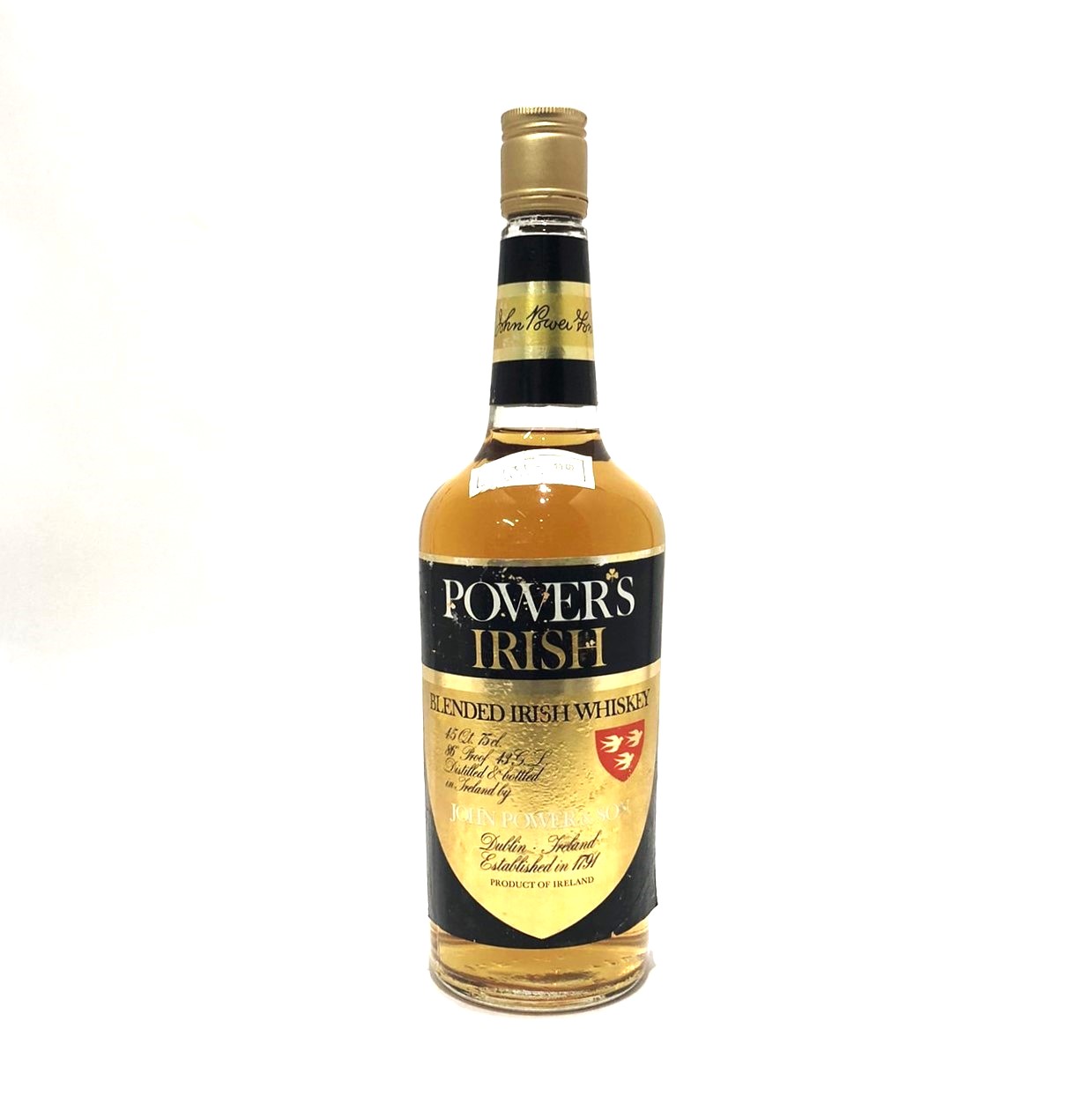 特級パワーズ アイリッシュゴールド ラベルPOWER'S IRISHGOLD LABEL4/5 QT / 75cl86Proof / 43G.L.|WHISKY SHOP