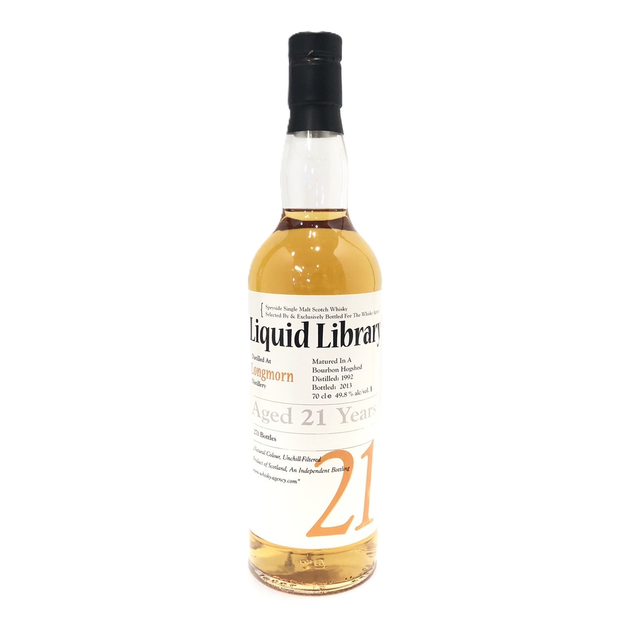 リキッド ライブラリーロングモーン 21年（1992-2013）バーボンホグスヘッドLiquid LibraryLongmornAged 21 Years（1992-2013）Bourbon Hogshed70cl ／ 49.8％ alc/vol.｜WHISKY SHOP