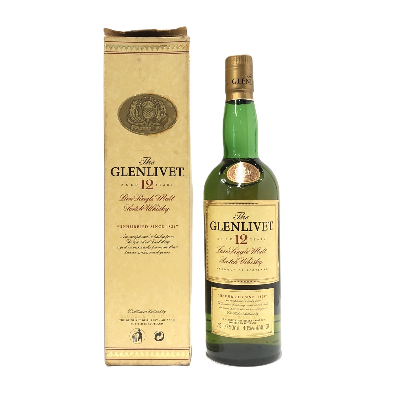 楽天市場】【レトロ】グレンリベット12年 ピュア・シングルモルト 43度