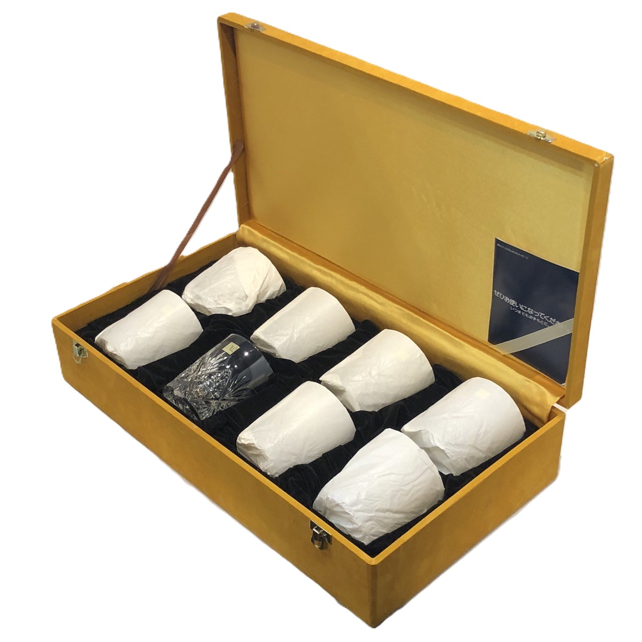 ホヤ 水晶 水呑み タンプラー 8客仕かけるHOYA CRYSTAL SET OF 8 TUMBLER GLASSES