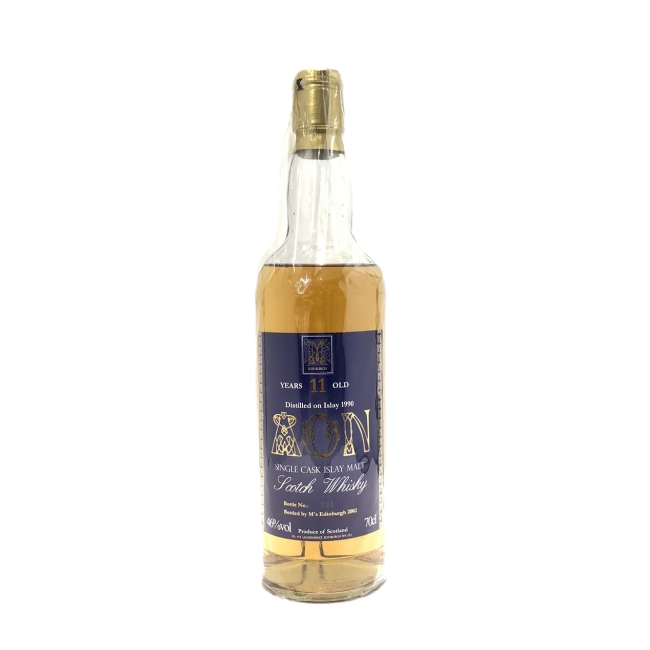 エイ オー エヌ アイラウィスキー11年（1990-2002）AONISLAY MALT WHISKYYEARS 11 OLD（1990-2002）46％ ／ 700ml｜WHISKY SHOP