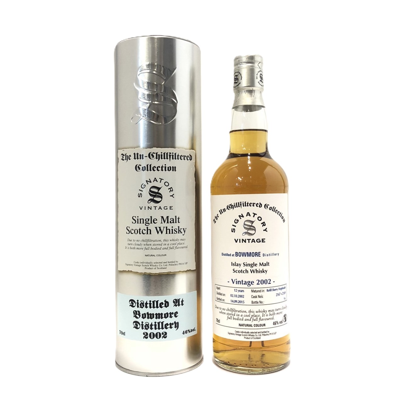 ボウモア 12年 2002-2015シグナトリー ヴィンテージBOWMORE 2002-2015 12YearsSIGNATORY VINTAGE46%vol / 70cl|WHISKY SHOP
