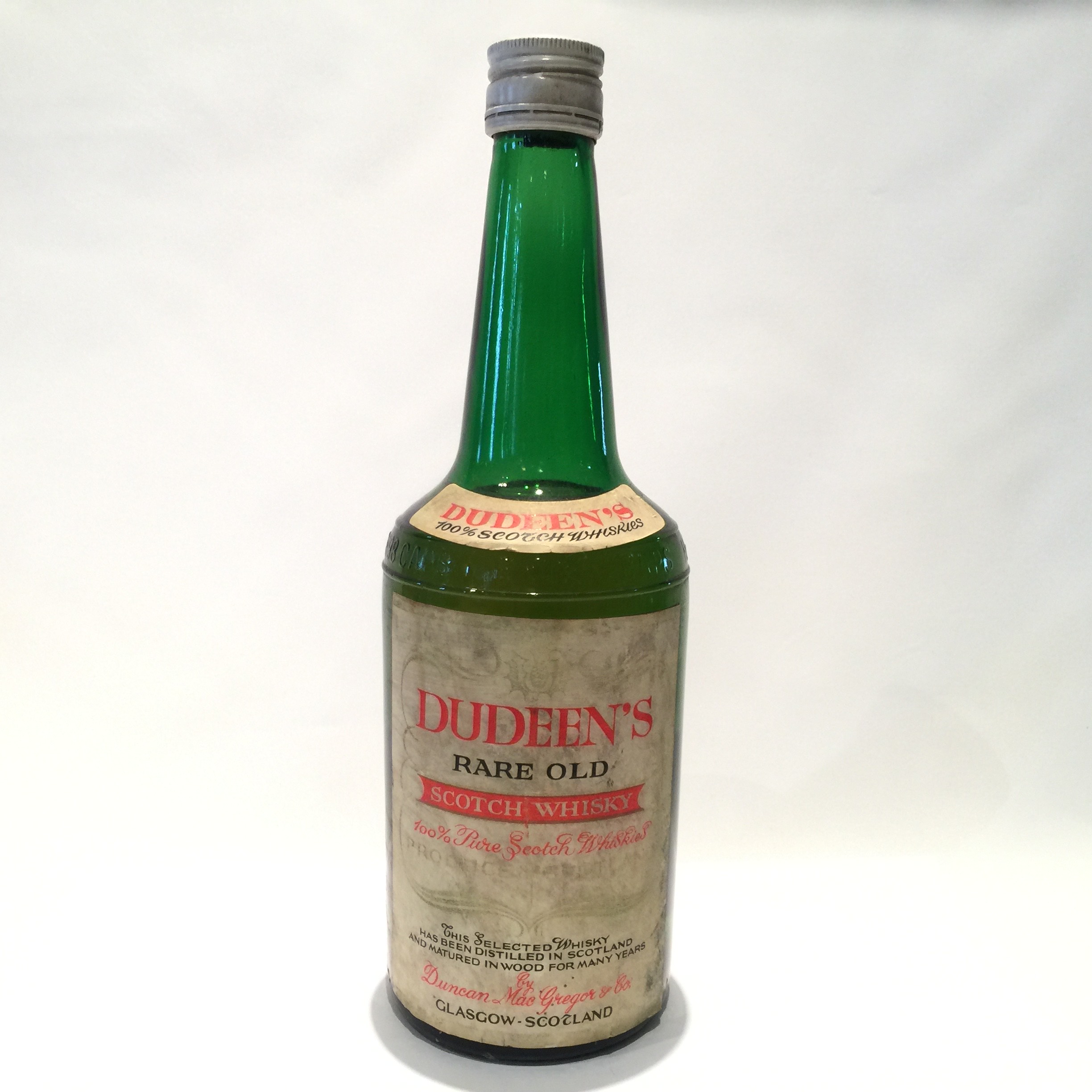 Dudeen's デュディーンズ Duncan MacGregor & Co. Rare Old Scotch Whisky Custom stamp 1973/10/30 750ml