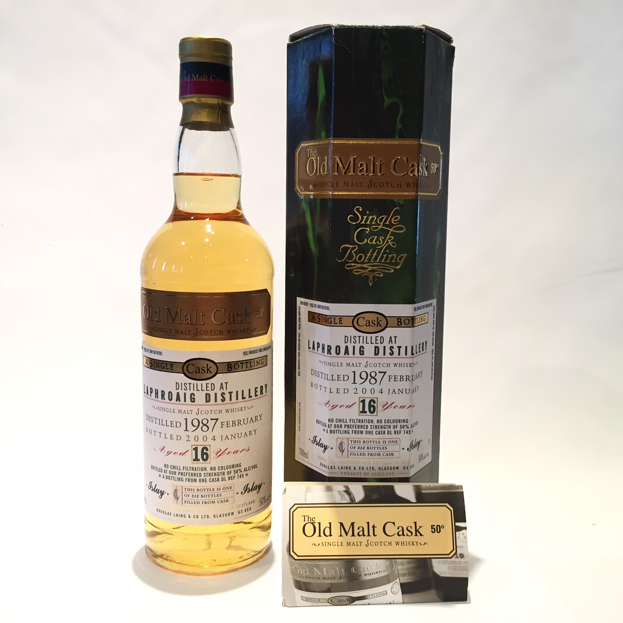 ラフロイグダグラスレインオールドモルトカスクLaphroaigDouglas Laing & Co. Ltd.The Old Malt  Cask1987 - 200416 Years old50% ALC/VOL / 700mlCask DL REF 745 | WHISKY SHOP