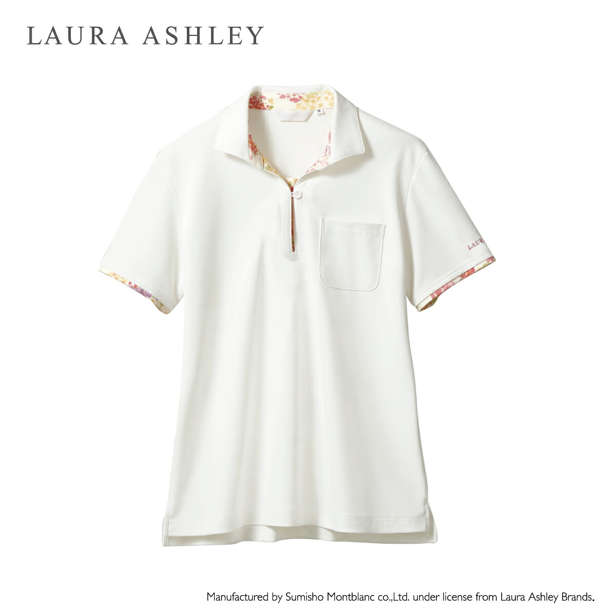 ローラアシュレイ LW203 編み物プルオーバー LAURA ASHLEY 介護 モンブラン 白衣 レディース お上さん用