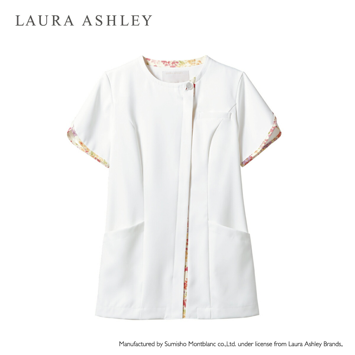 ローラ Ashley 介護 上衣 Lw802 12 13 Laura モンブラン Ashley ナースジャケット ローラ 女性用 白衣のホワイトロード モンブラン アシュレイ レディース