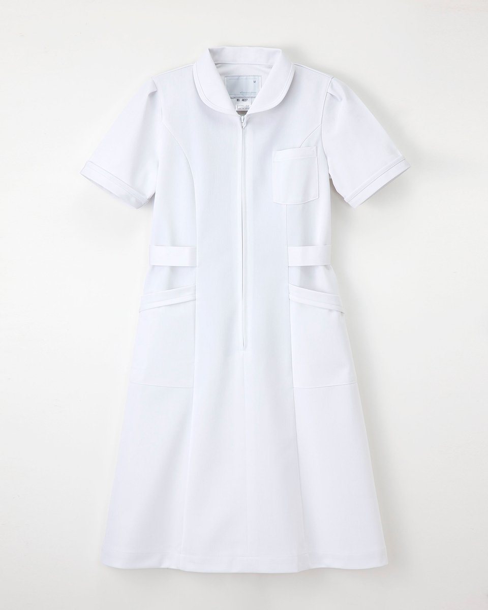 ナガイレーベン MI-4637 日本メーカー新品 ナースウェア 白衣 ワンピース 人気定番の