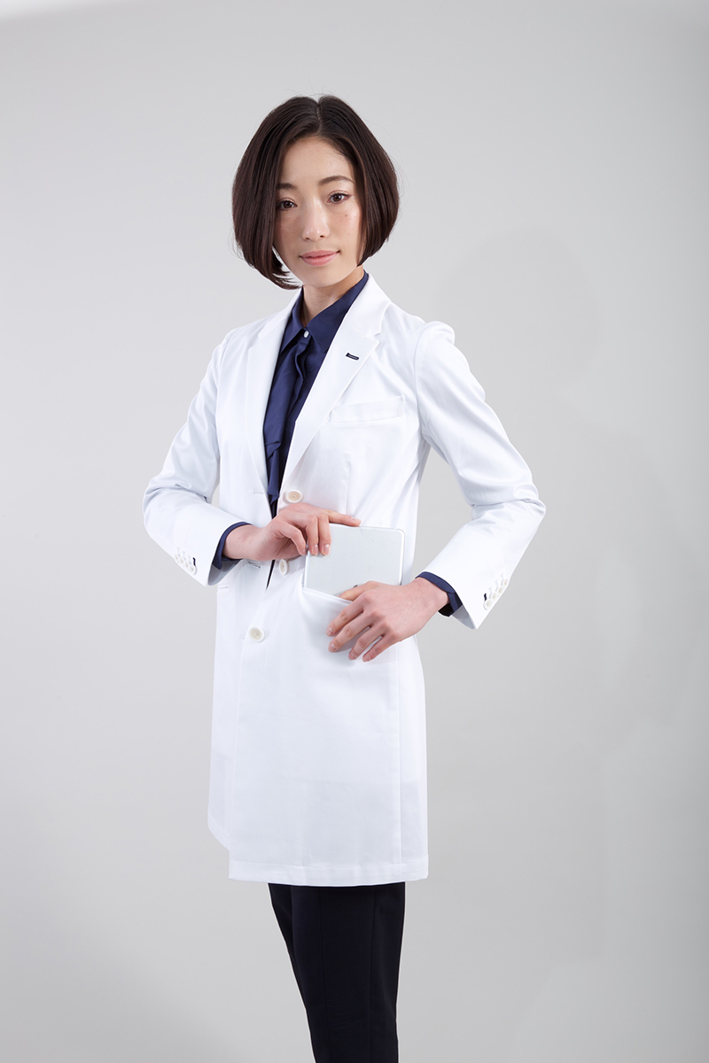 楽天市場 白衣 Klug Kw 001 ハイクラス ベーシックロングコート 女性用 レディース 診察衣 白衣のホワイトロード