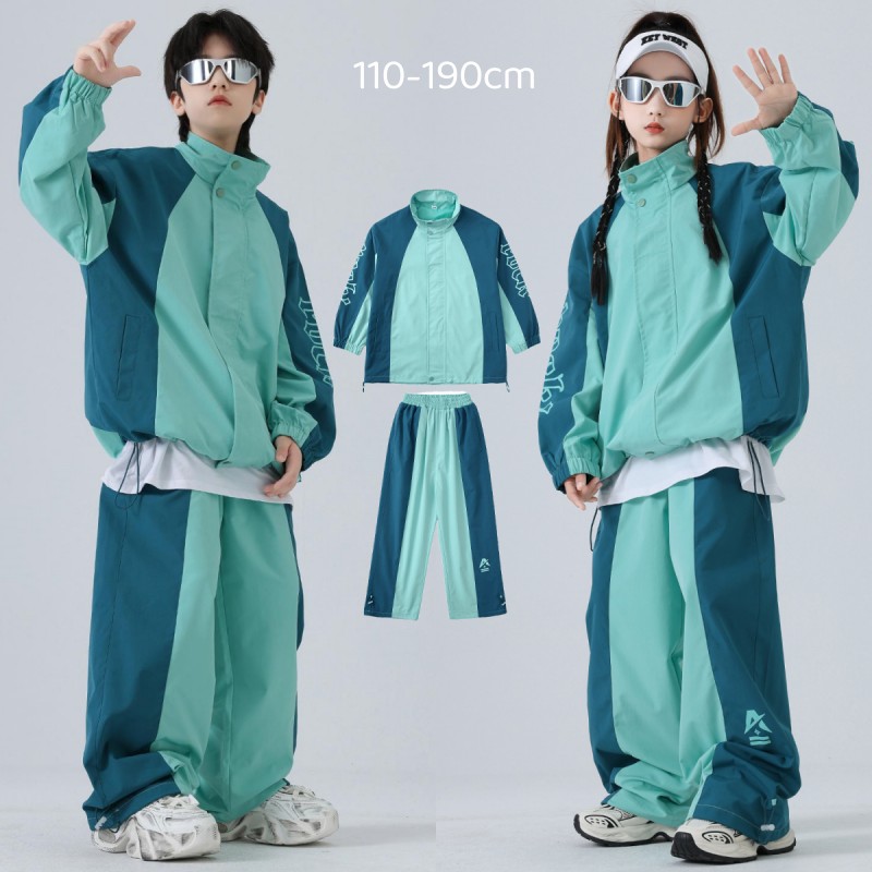 ウィンドブレーカーキッズダンス衣装ヒップホップセットアップ子供服派手韓国ファッションガールズジャケットパーカーhiphop女の子男の子ダンス衣装シャカシャカジャージ男女兼用ダンスウェアステージ衣装ジャズダンスJAZZジュニア発表会演出服 4,654円