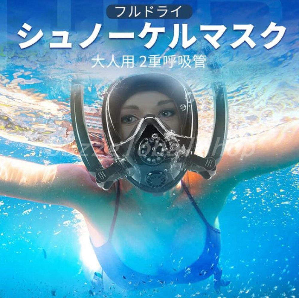 労働者階級のシュノーケル恍ける重呼吸作用管単道のり（アウター）回転運動シュノーケルマスクフルドライシュノーケルマスク成年者用盛りだくさん人間の顔2重呼吸作用管ケイ素樹脂原料品飛び込み競技呼吸作用恍ける180°惜しみ無い可視性気密性似つかわしいシュノーケル軽器材差し上げ物