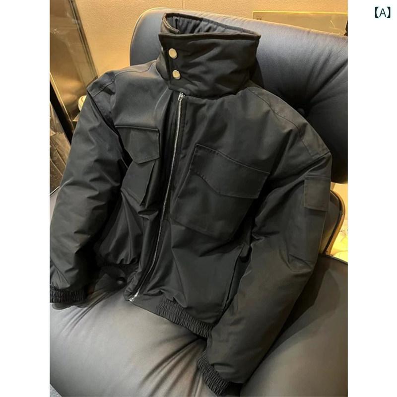 メンズ流行り物春夏秋冬かっこいいオシャレモテ成人男性用成人男性服服韓国分かりやすい成年者ボンバーアメリカンフライトジャケット冬用朦々たるコットンコートクールスタイリッシュベースボール制服