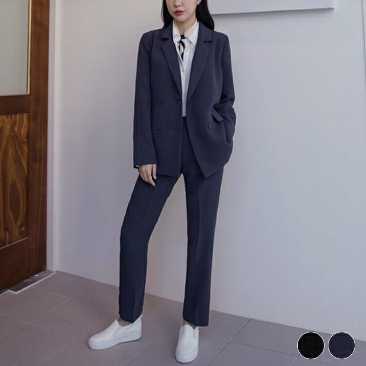 背広 レディース ズボン下背広 上衣 ズボン下 引っ切り無い 秋冬 春夏 虚蝉ロング 執務室 OL 通い 心地好い ダブル はいり込む式 入園 卒式 卒園式 馬鹿でかい大きさ 弱められた大きさ