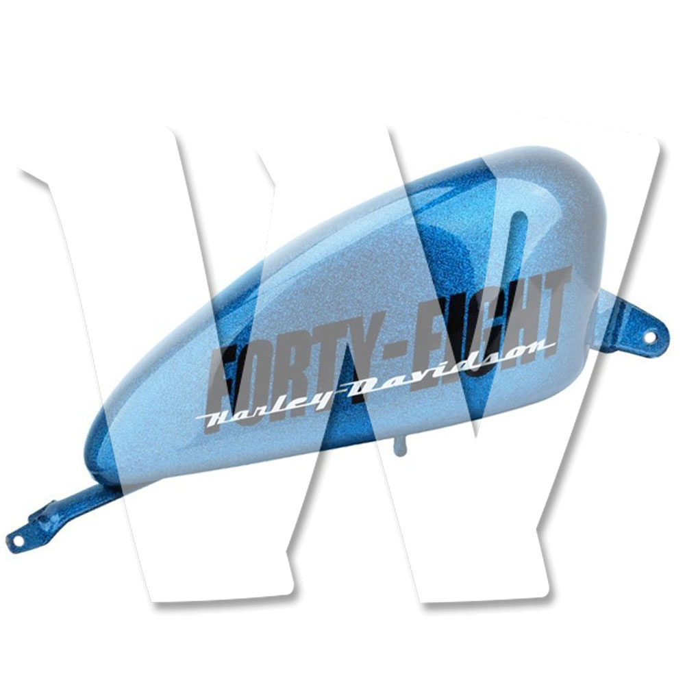 【ハーレー タンク】 スポーツスター XL883/XL1200 48(Forty-Eight) 2004-2024 対応 ハーレー ガソリンタンク 14.4L 【ブルー】 塗装済み 社外品 カスタムパーツ オートバイ 純正交換 汎用