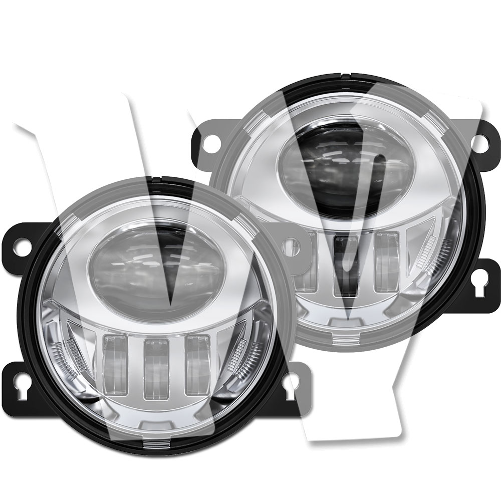 DOT承認 LEDフォグライト スズキ ジムニー シエラ JB23W JB64 JB43W JB74 FJ SX4 2006-2014 アルト スイフト MZ EZ 2005-2015 Grand Vitara 2005-2015 フォグランプ 車検対応 ホワイト 6000K 高輝度 純正交換用 ジムニーJB系用 アップグレード シルバー 2個