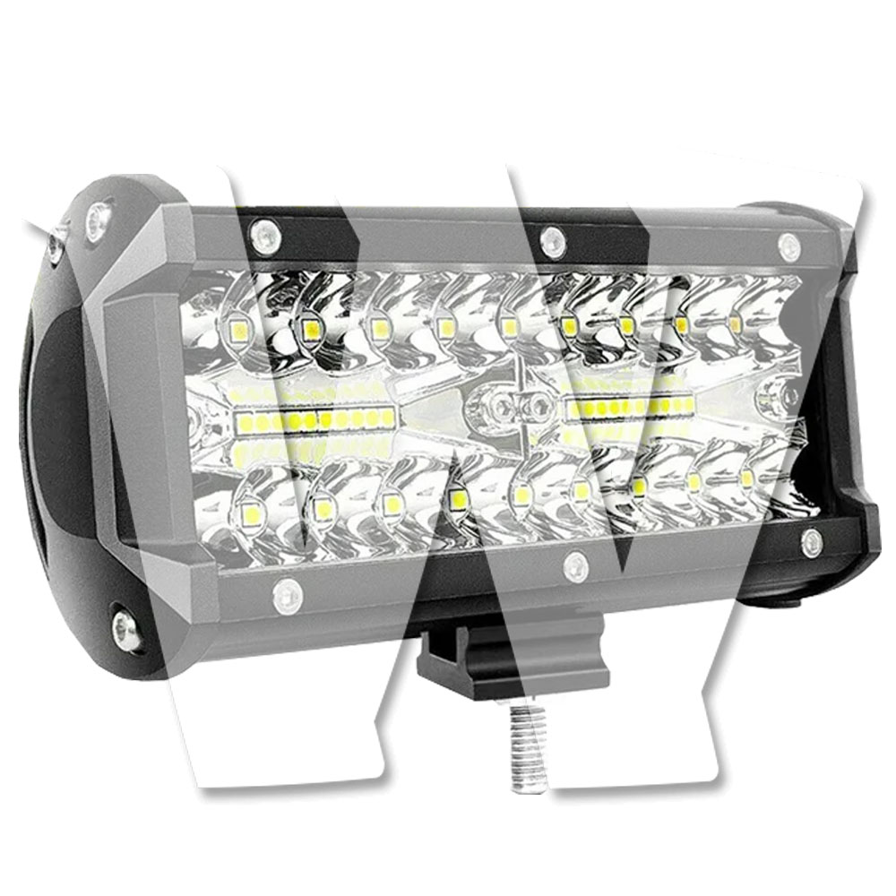 【7インチ 作業灯 ホワイト 1~12個選択】 LED 作業灯 ワークライト 12V/24V兼用 防水防塵防震 ジープ SUV 大型車 トラック ランクル 除雪車 漁船 トラクター 漁業用 農業機械 建設機械 道路 多用途 汎用|white willow