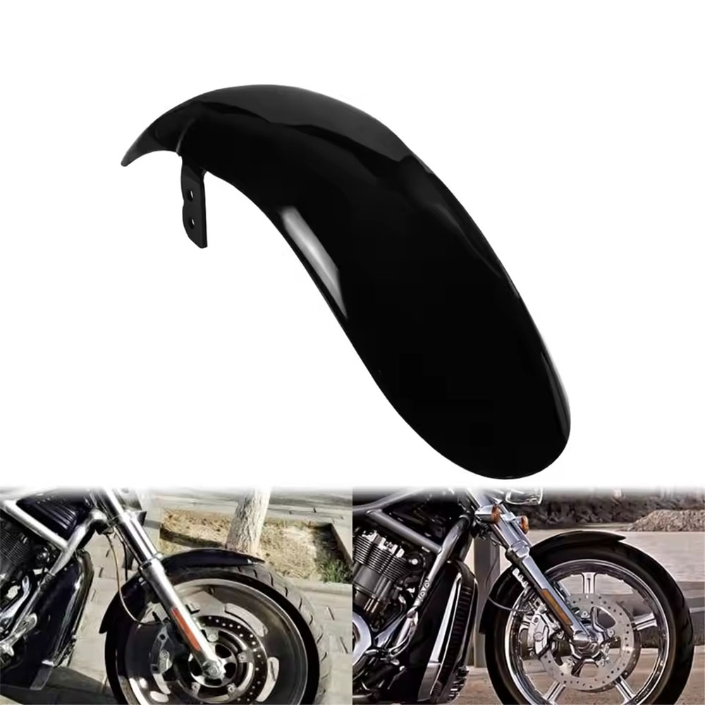 【ハーレー V-ROD/NIGHT ROD対応】フロントフェンダー 前用 泥除け ABS樹脂製 グロスブラック VRSCAW 2003-2011年式 純正形状 交換用カスタムパーツ