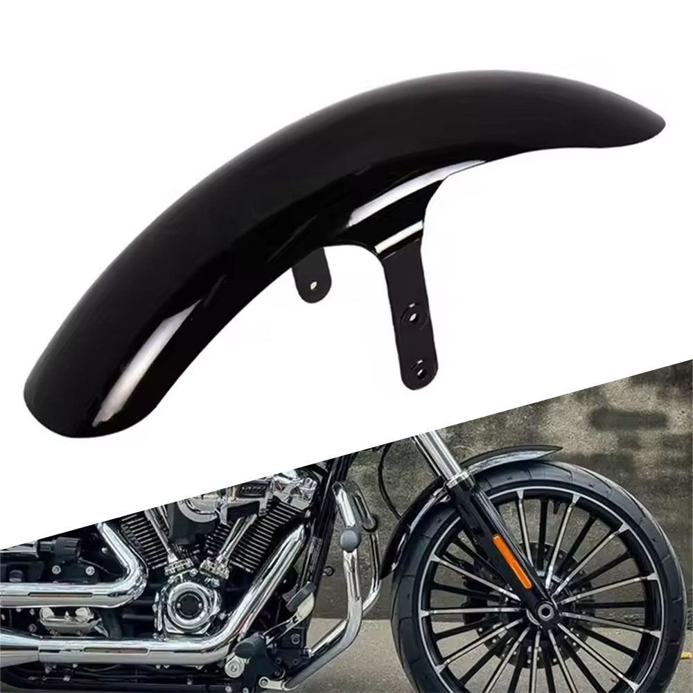 【ハーレー ソフテイル ブレイクアウト専用】 フロントフェンダー 前輪泥除け ABS樹脂製 グロスブラック FXSB 2013-2018年式 純正交換用 カスタムパーツ|white willow