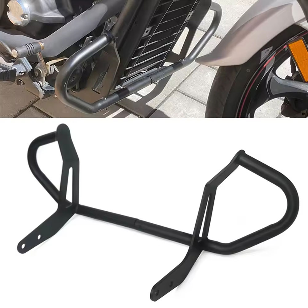 【XVS1300】Yamaha ヤマハ ストライカー 1300 2011年～2023年適合 エンジンガード クラッシュバー パイプフレーム スタントケージ プロテクター ブラック 塗装済み