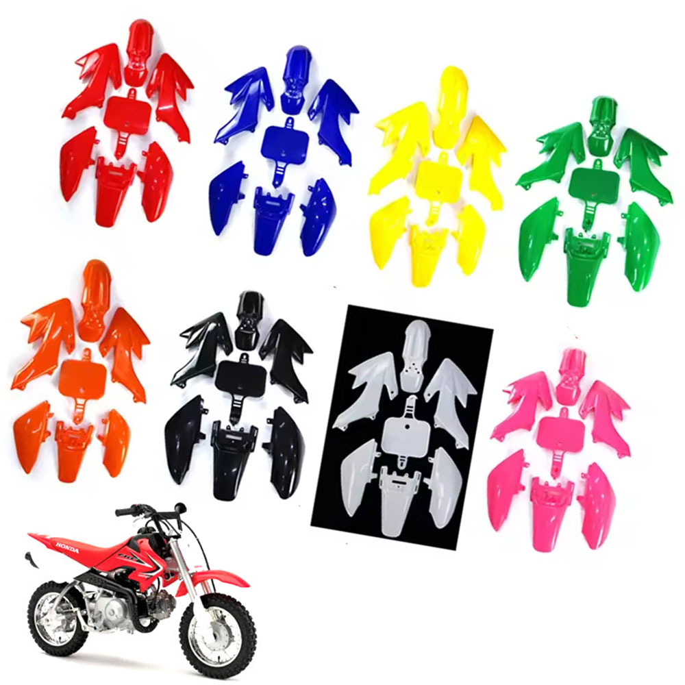 HONDA XR50/CRF50 互換 プラスチックカバーセット ボディキット 50-160cc 対応 ピットバイク用 フェンダー/サイドカバー/ナンバープレート 8色