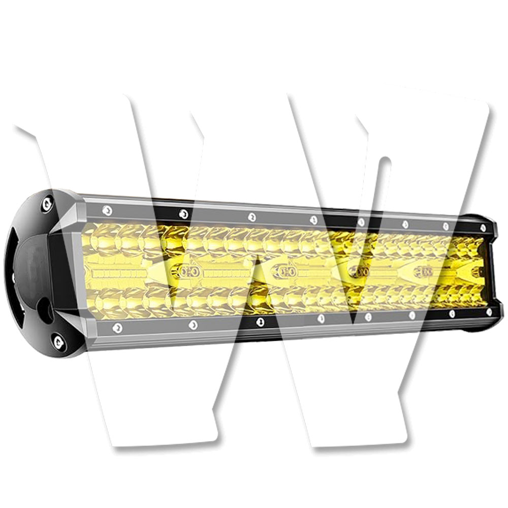 【15インチ 作業灯 イエロー 1~12個選択】 LED 作業灯 ワークライト 12V/24V兼用 防水防塵防震 ジープ SUV 大型車 トラック ランクル 除雪車 漁船 トラクター 漁業用 農業機械 建設機械 道路 多用途 汎用|white willow