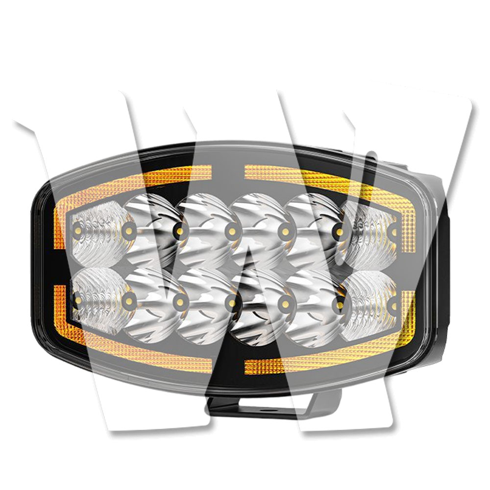 【黒武士シリーズ】10インチ LED ワークライト 作業灯 45W 9000LM 防水仕様 12V/24V兼用 広角/スポット/DRL 3モード ジープ トラック SUV 大型車 農業機械 建設機械 工事現場 汎用