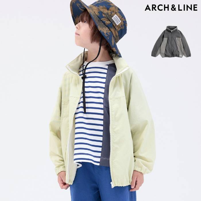 アーチアンドライン ARCH＆LINE アウター ポケッタブルパーカー はっ水 120 130糎 UV CUT POCKETABLE PARKA AL231901