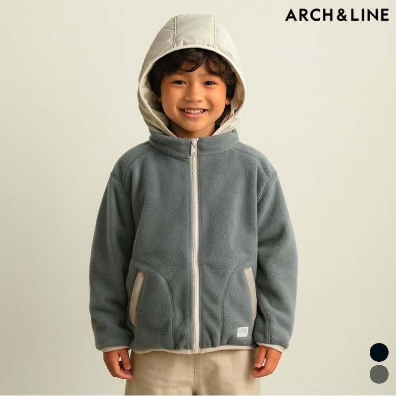 ARCH＆LINE アーチアンドライン Re: FLEECE SKIER PARKA キッズ ユニセックス 120 130 140 150cm アウター フリース パーカー 子供服 AL242902