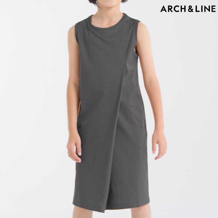 最適な価格 楽天市場 Arch Line アーチアンドライン キッズ ワンピース サイズ 100 110 1 130 140cm Maxi Tuck Dress チャコールグレー 女の子 子供服 ほわいとあっぷる 50 Off Www Lexusoman Com