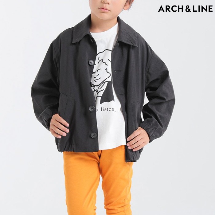 全国宅配無料 Arch Line アーチアンドライン キッズ ウィンドブレーカー サイズ 1 130cm Nylon Big Blouson パーカー アウター ブルゾン 撥水 男の子 女の子 春 夏 秋 子供服 ほわいとあっぷる 格安人気 Cedeba Com Ar