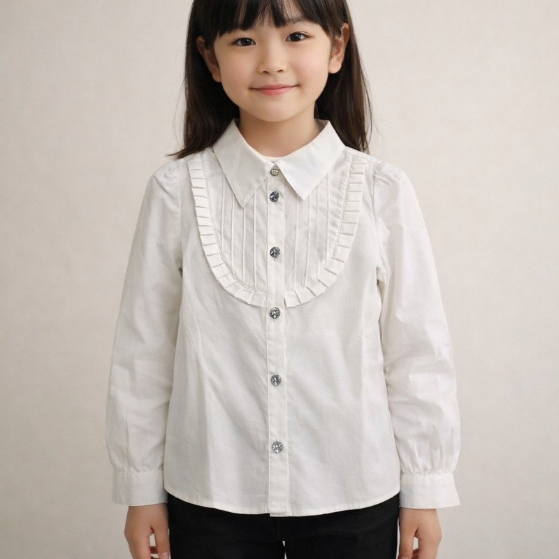 【SALE／30%OFF】Barbie バービー タキシードシャツ キッズ 130cm フォーマル 子供服 女の子 ブラウス シャツ トップス