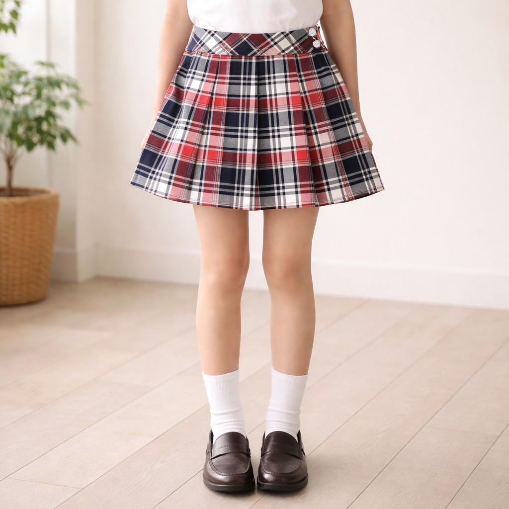 卒業式 女の子 スカート キッズ フォーマル 発表会 ｜Barbie チェック柄プリーツスカート