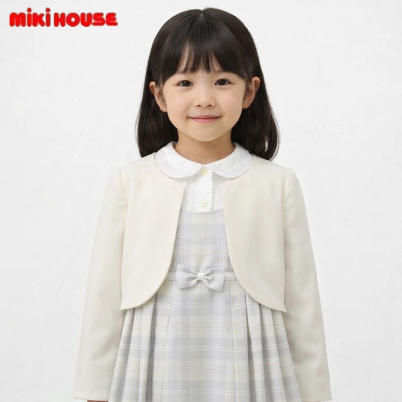 ミキハウス mikihouse 清楚な純白ジャケット キッズ 120cm フォーマル 子供服 女の子 ジャケット トップス|ほわいとあっぷる