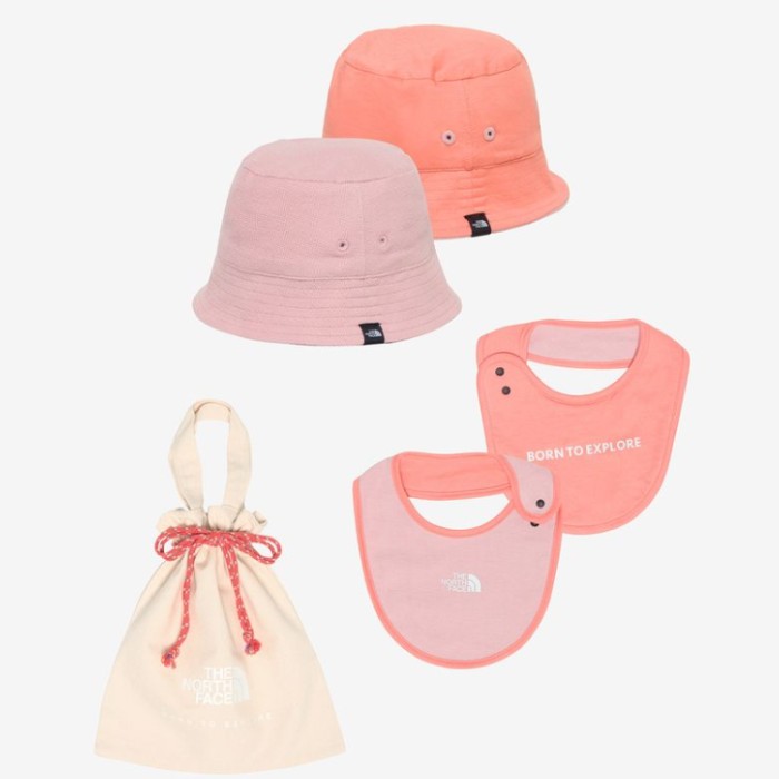 ノースフェイス 出産祝い セット ハット＆ビブセット 男の子 女の子 ベビー ギフト 帽子 ラッピング対応 THE NORTH FACE NNB0221