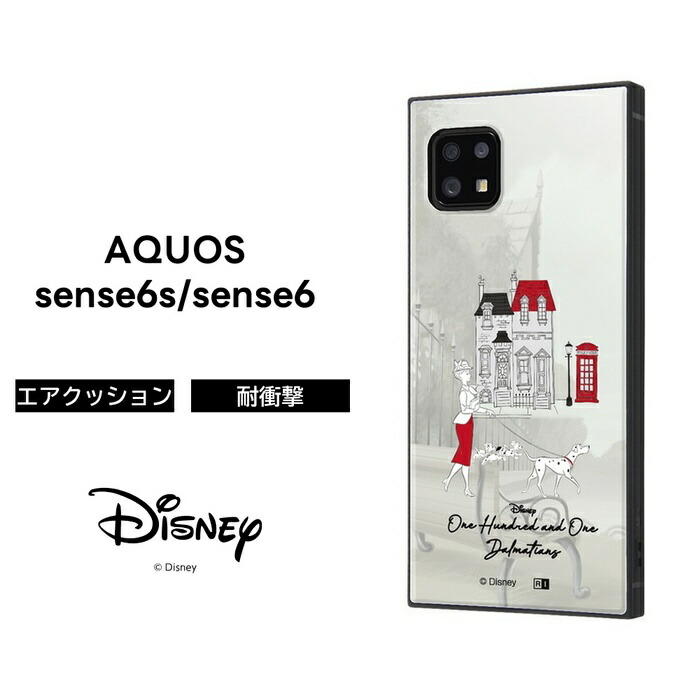 楽天市場】送料無料 AQUOS sense6 ディズニー 耐衝撃 スクエア