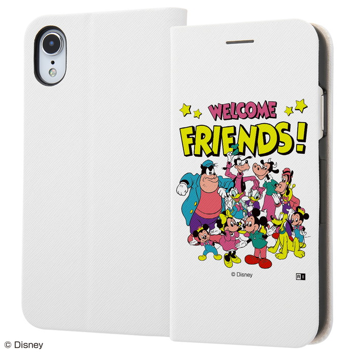 楽天市場 Iphone Xr ケース 手帳型 ディズニー キャラクター 手帳型ケース マグネットタイプ ミッキーマウスフレンズ レトロ 01 アイフォンxr ケース フィルムのwhitebang