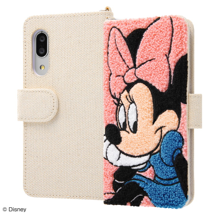 楽天市場 Aquos Sense3 Aquos Sense3 Lite Android One S7 ケース 手帳型 ディズニー キャラクター 手帳型ケース サガラ刺繍 ミニー アクオスセンス3 ケース フィルムのwhitebang