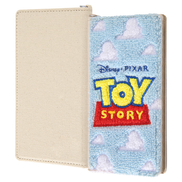 楽天市場 スマホケース 他機種対応 トイストーリー 汎用手帳型ケース Flex Mサイズ サガラ刺繍 トイ ストーリー ロゴ ディズニー ピクサーキャラクター 母の日 ケース フィルムのwhitebang