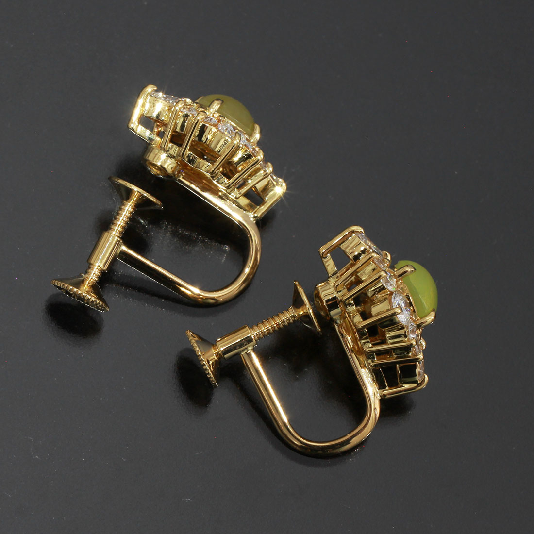 今ダケ送料無料 ミキモト イヤリング 激レア キャッツアイ K18yg ダイヤ D9416 ピアス レディースビアス かわいい レディース ファッションピアス イエローゴールド K18 ゴールド ブランド 普段使い おしゃれ Red Development Pl